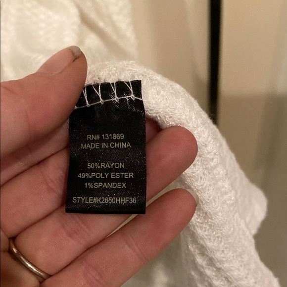 White Knit Cardigan - Picture 7 of 8